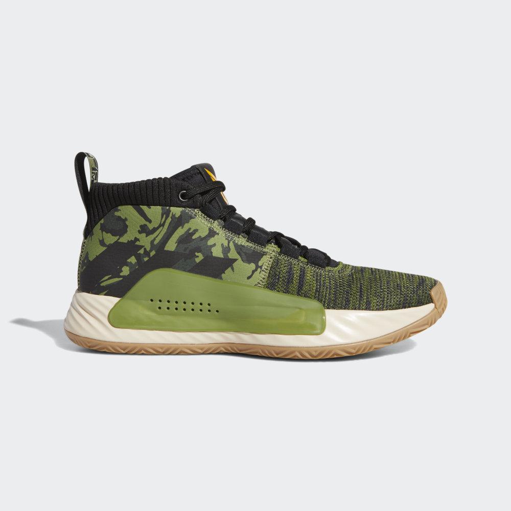 Adidasi Baschet Adidas Dame 5 Barbati Romania - Masline Verzi/Negrii/Aurii EF0503